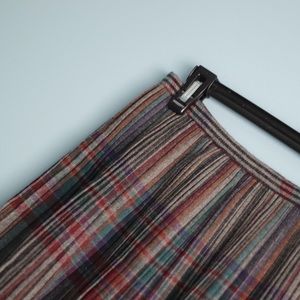 Vintage Pleated Wool Skirt